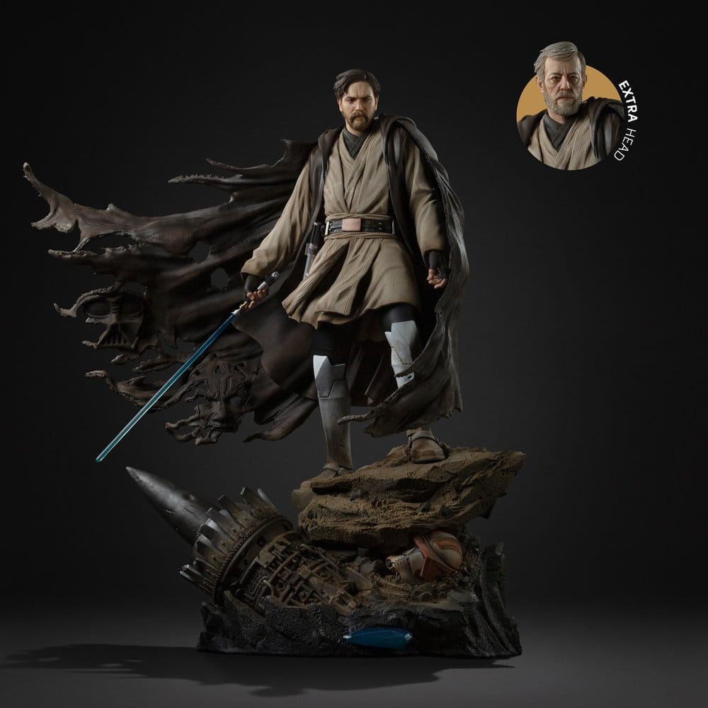 Iron Studios Obi-Wan Signatures Star Wars statue, part of our premium collectible toys online UK range at Helmets and Heroes