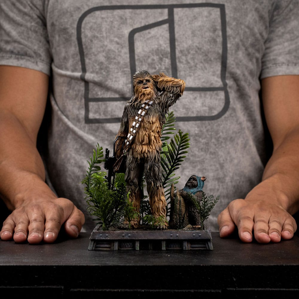 Star Wars Episode VI Art Scale Statue 1/10 Chewbacca and Tokkat 22 cm image 9