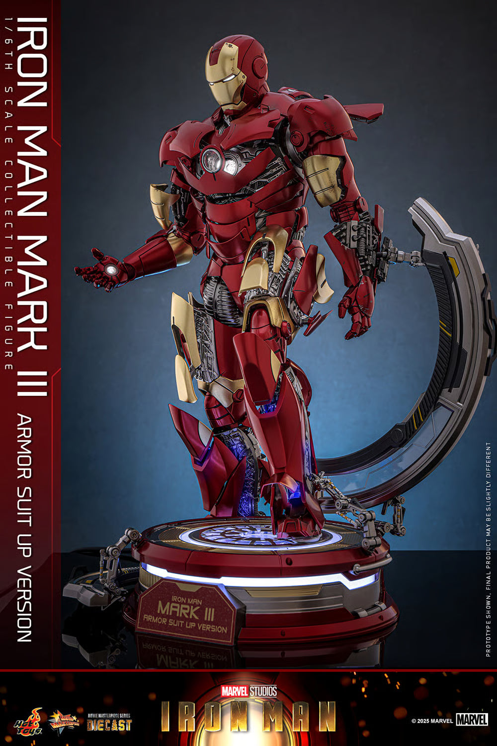 Hot Toys 1/6 Iron Man Mark III - Armor Suit Up Version image 3