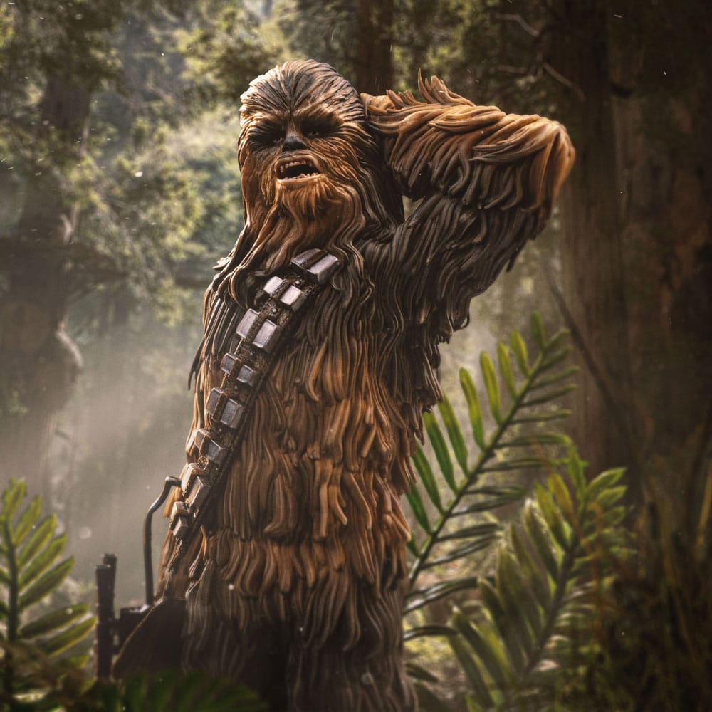 Star Wars Episode VI Art Scale Statue 1/10 Chewbacca and Tokkat 22 cm image 5
