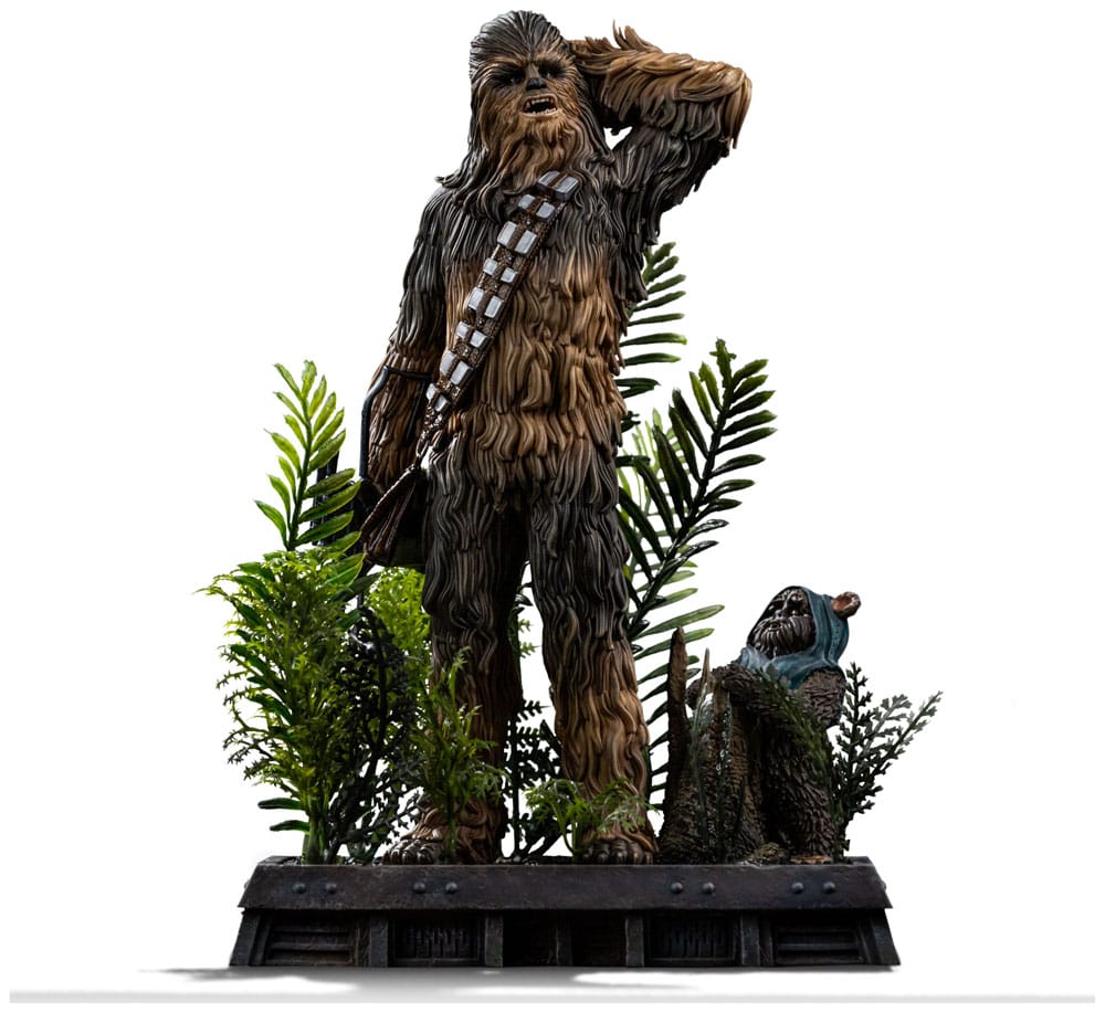Star Wars Episode VI Art Scale Statue 1/10 Chewbacca and Tokkat 22 cm image 0