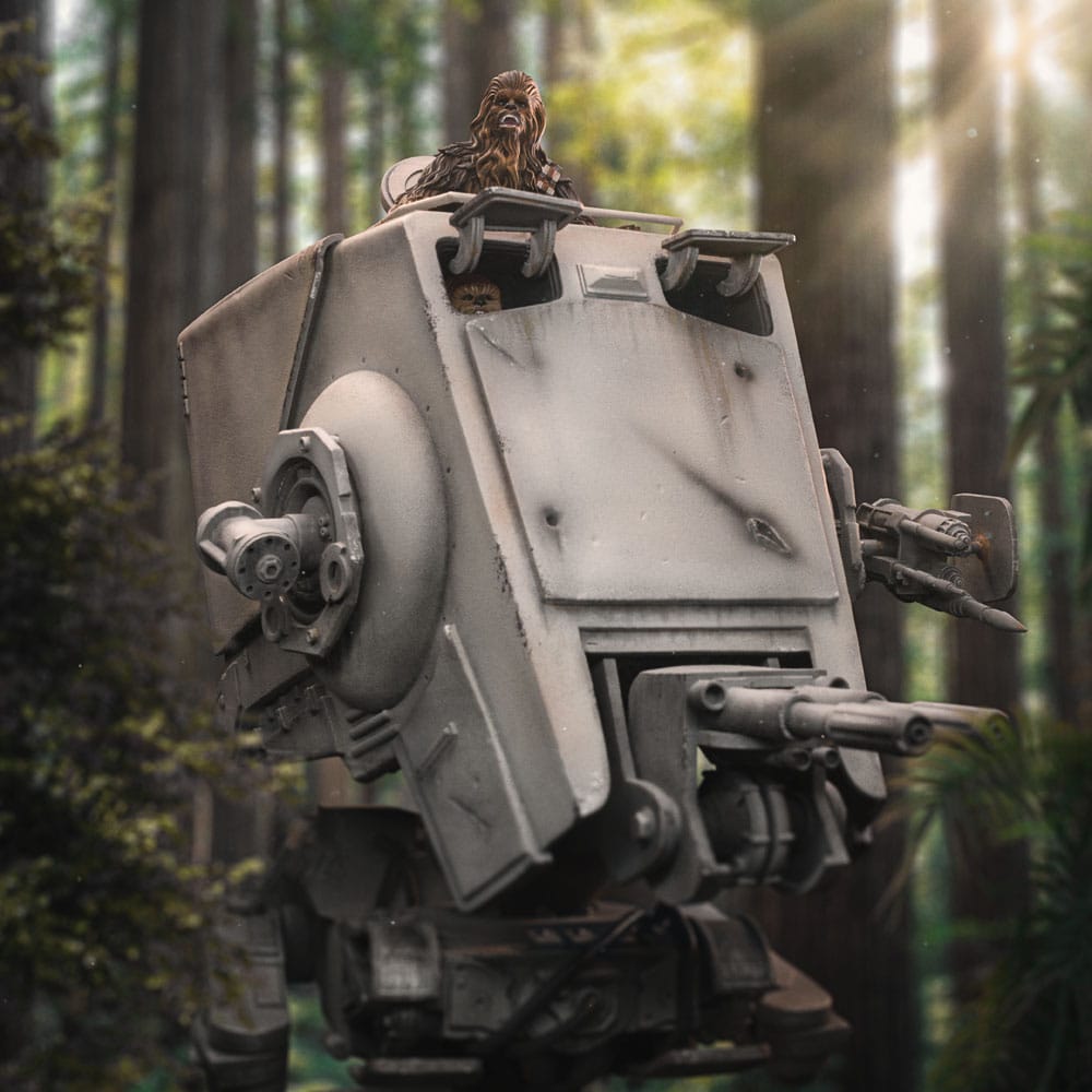Star Wars Demi Art Scale Statue 1/20 AT-ST and Chewbacca 53 cm image 1
