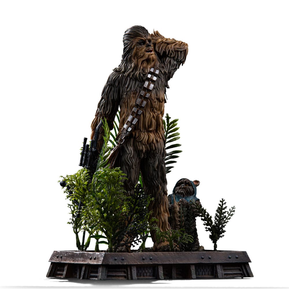 Star Wars Episode VI Art Scale Statue 1/10 Chewbacca and Tokkat 22 cm image 3