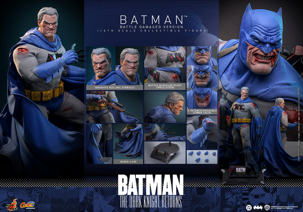 Hot Toys 1/6 Batman Battle Damaged - Batman The Dark Knight Returns image 4