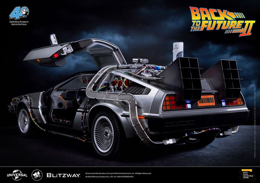 Back to the Future II Premium UMS vehicle 1/6 Time Machine 74 cm image 3