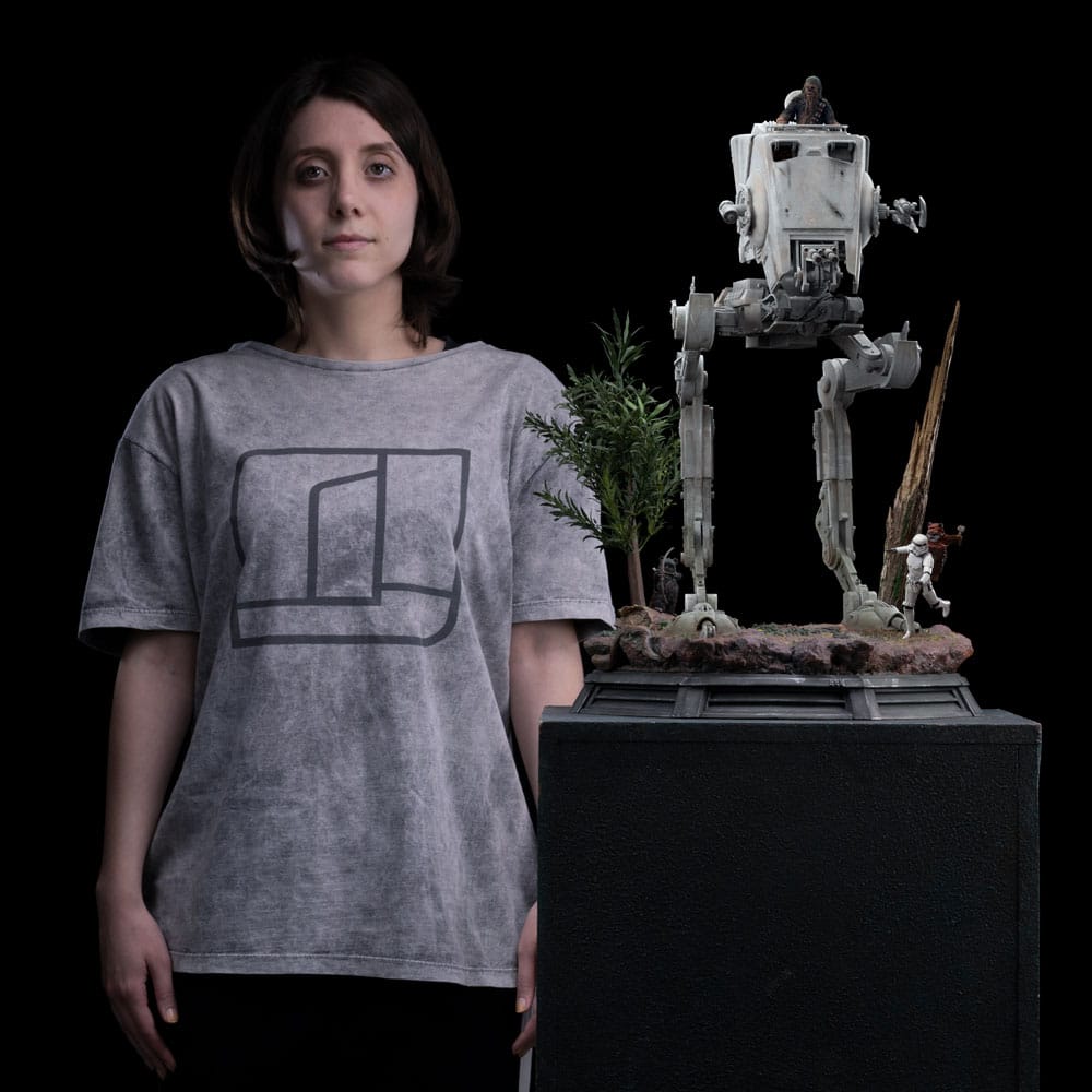 Star Wars Demi Art Scale Statue 1/20 AT-ST and Chewbacca 53 cm image 8