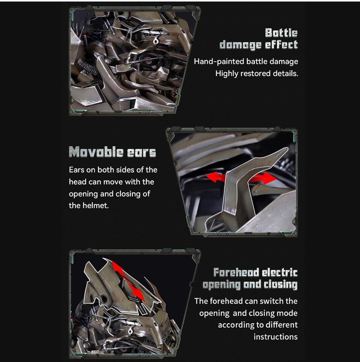 Killerbody Transformer Megatron Interactive Wearable Helmet image 5