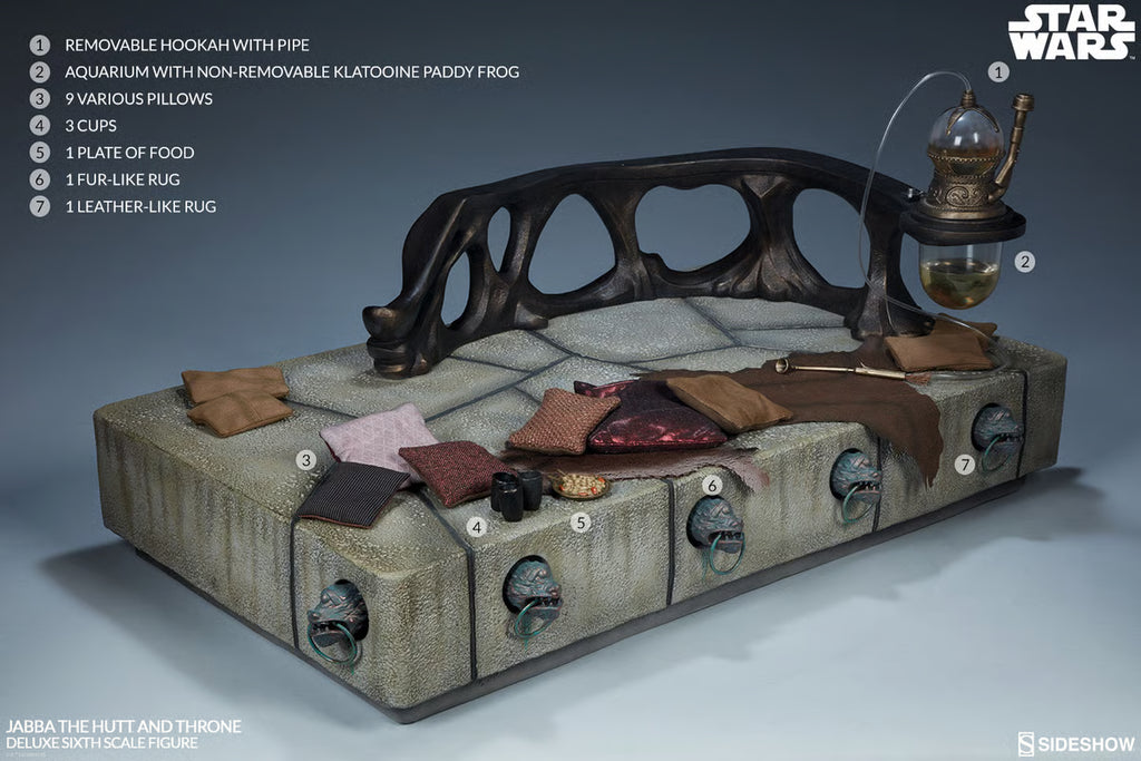 Sideshow 1/6 Jabba the Hutt & Throne Deluxe Figure Set image 8