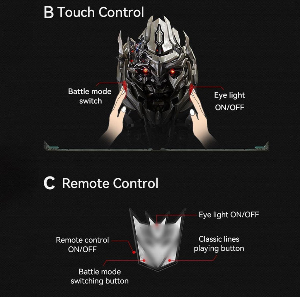 Killerbody Transformer Megatron Interactive Wearable Helmet image 3