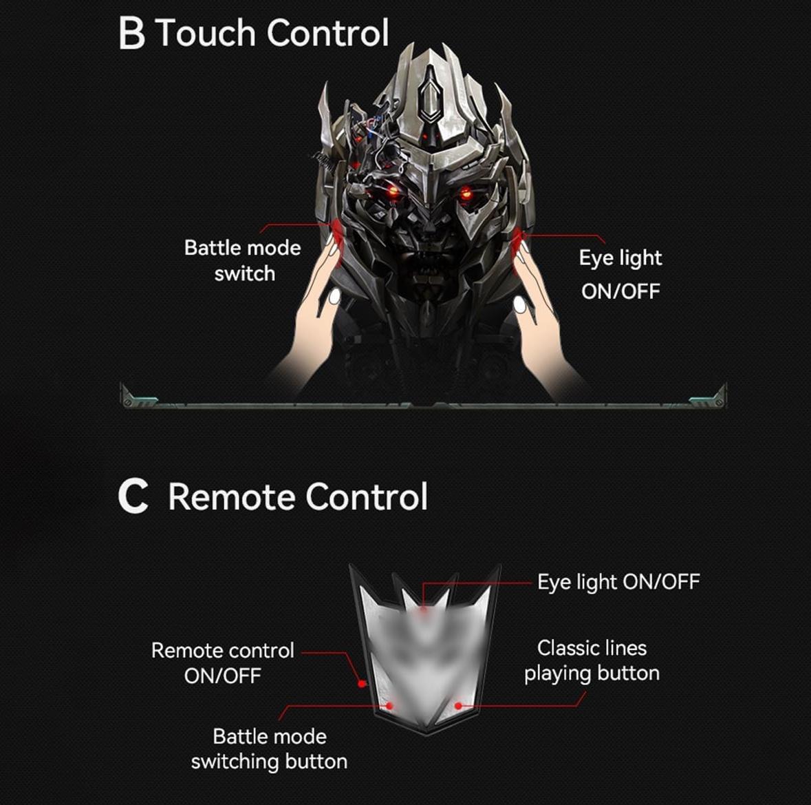 Killerbody Transformer Megatron Interactive Wearable Helmet image 3