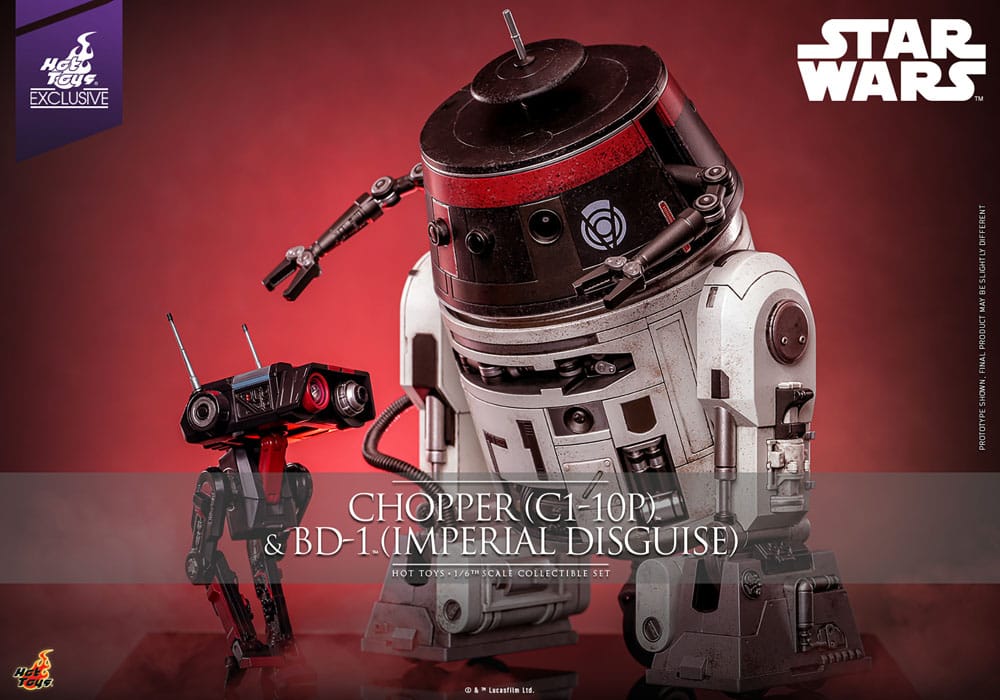 Star Wars Action Figure Set 1/6 Chopper (C1-10P™) & BD-1™ (Imperial Disguise) 18 image 3