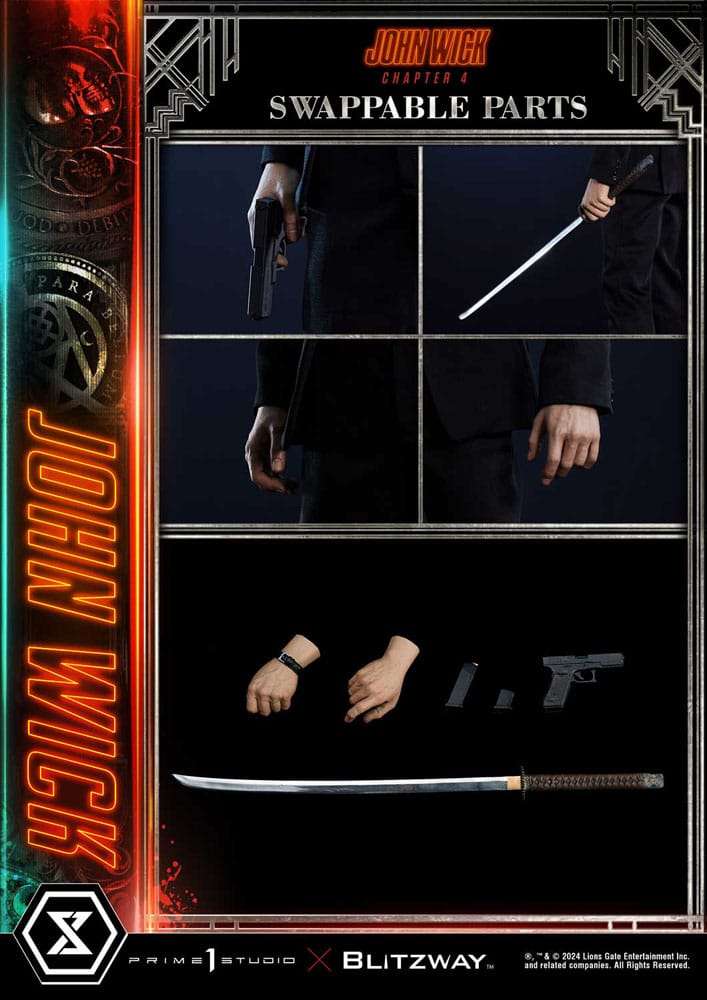 John Wick Chapter 4 Ultimate Premium Masterline Series Statue 1/4 John Wick Delu image 2