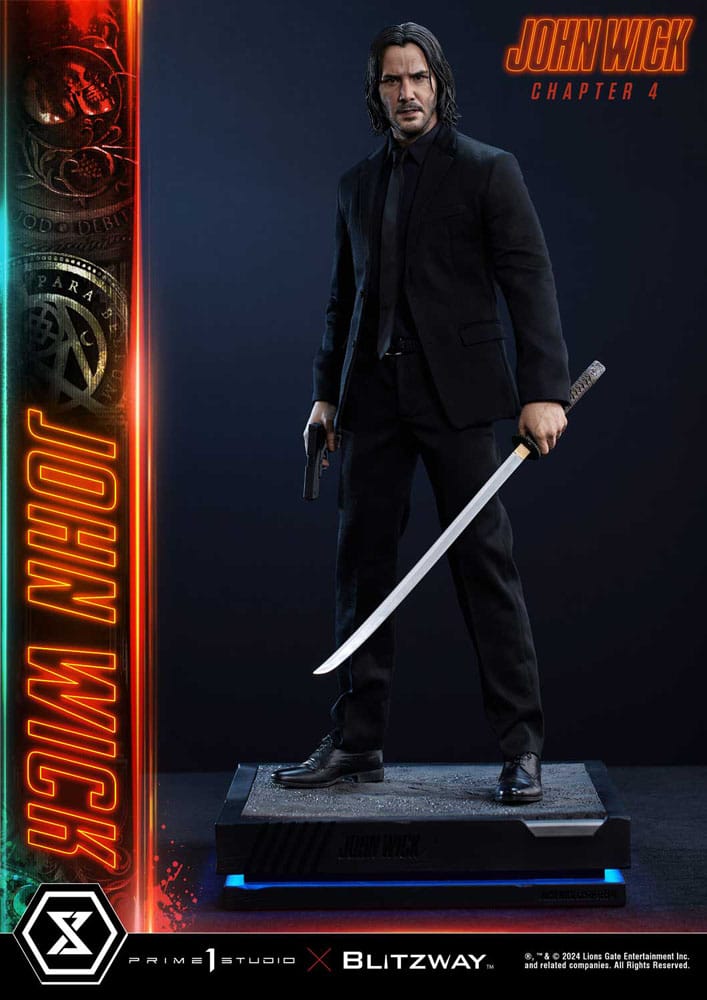 John Wick Chapter 4 Ultimate Premium Masterline Series Statue 1/4 John Wick Delu image 5