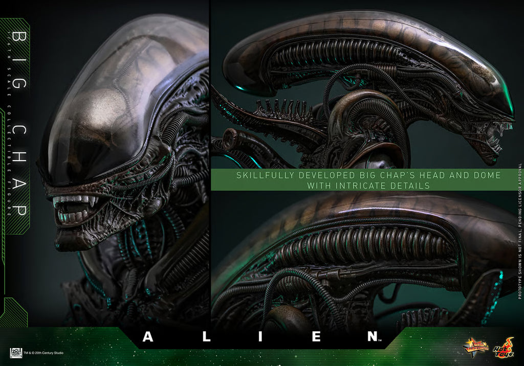 Hot Toys Alien Movie Masterpiece Action Figure 1/6 Big Chap - Alien 36cm