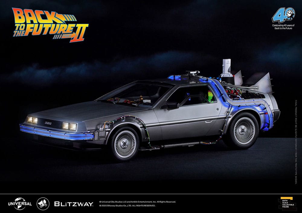 Back to the Future II Premium UMS vehicle 1/6 Time Machine 74 cm image 0