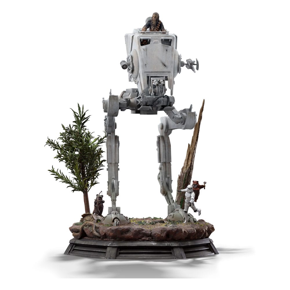 Star Wars Demi Art Scale Statue 1/20 AT-ST and Chewbacca 53 cm image 2