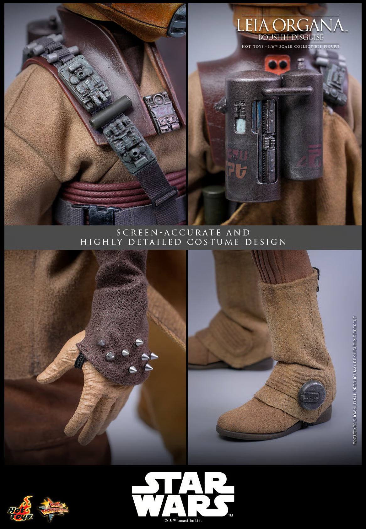 Hot Toys 1/6 Leia Organa (Boushh Disguise) - Return of the Jedi image 3