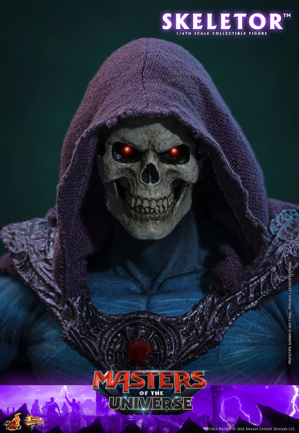 Hot Toys Masters of the Universe Movie Masterpiece Action Figure 1/6 Skeletor 31cm