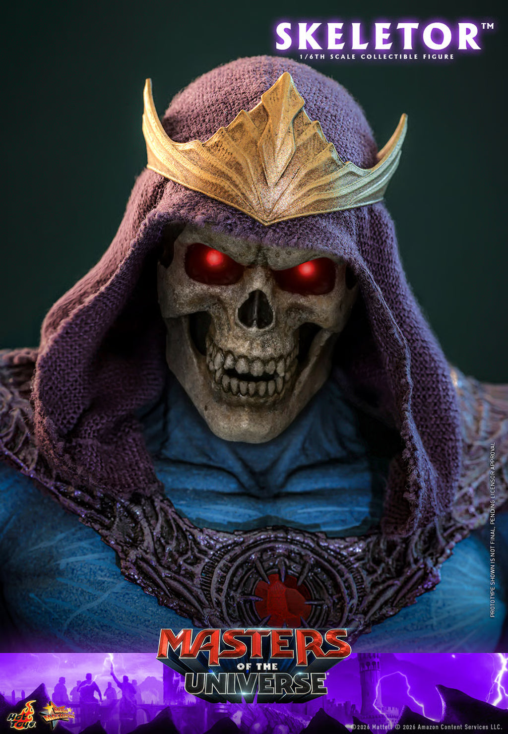 Hot Toys Masters of the Universe Movie Masterpiece Action Figure 1/6 Skeletor 31cm