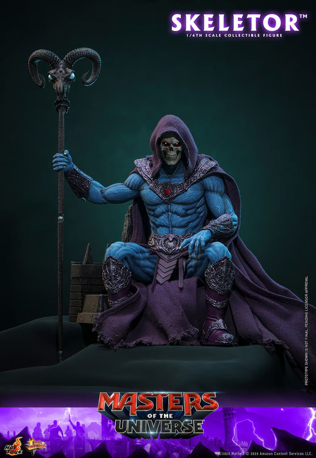 Hot Toys Masters of the Universe Movie Masterpiece Action Figure 1/6 Skeletor 31cm