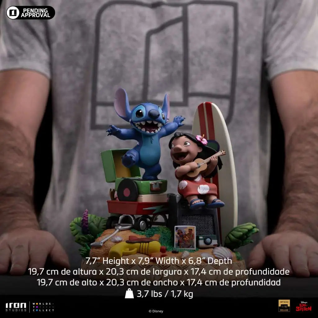 Disney Classics Lilo And Stitch Deluxe  Art Scale Statue 1/10